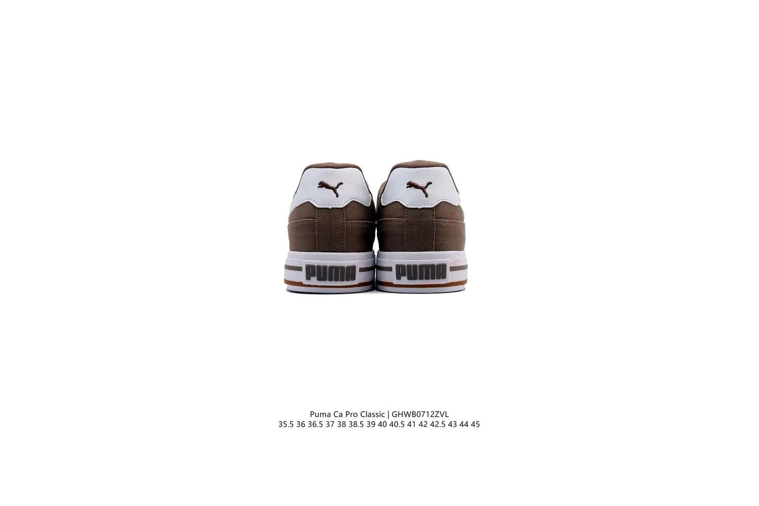 Puma Palermo Brown White terrace sneaker six photo view thumbnail 6