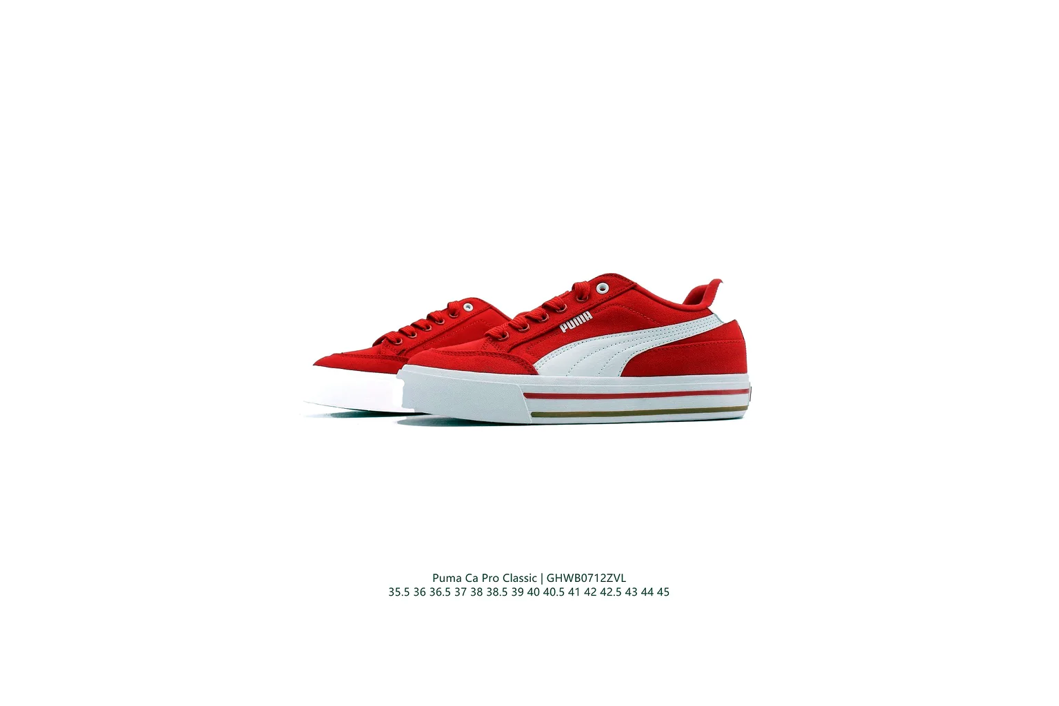 Puma Palermo Red White Green terrace sneaker six photo view thumbnail 4
