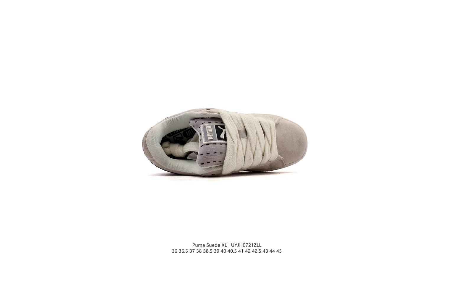 Puma Suede Beige Black suede low top six photo view thumbnail 5