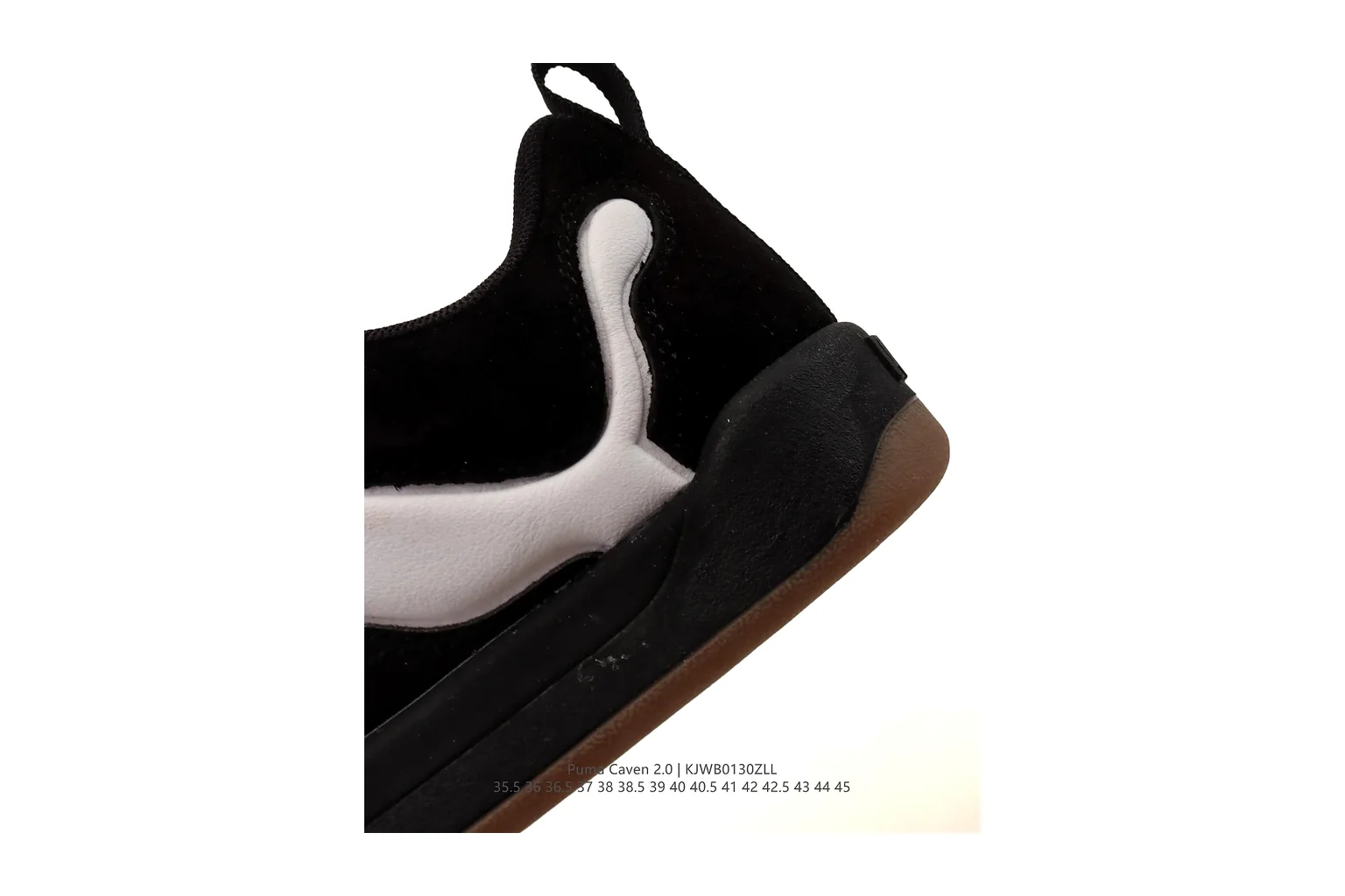 Puma Suede Black White suede low top six photo view thumbnail 3