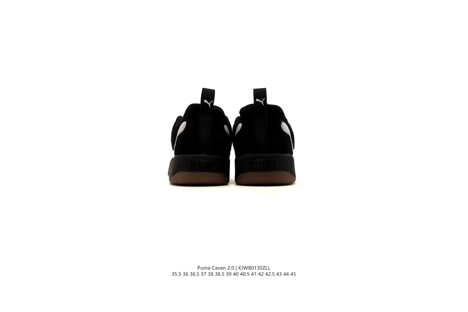 Puma Suede Black White suede low top six photo view thumbnail 6
