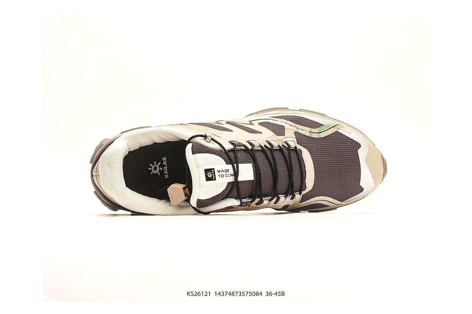 gogobuy.cloud Salomon Trail Runner Beige Brown agent risk brief six-photo gallery thumbnail 5