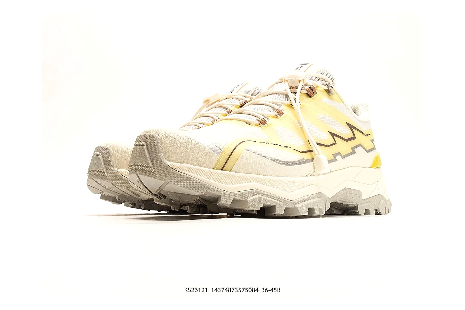 gogobuy.cloud Salomon Trail Runner White Yellow agent risk brief six-photo gallery thumbnail 3