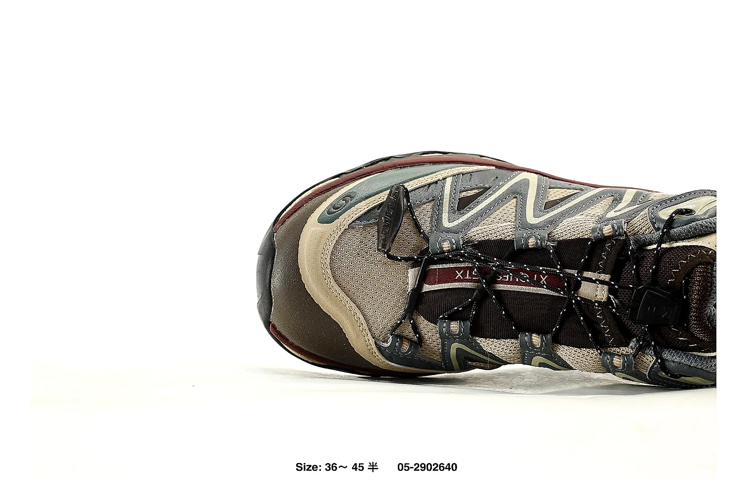 Salomon XT-6 Gray Burgundy Sneaker 5972 agent value and shipping risk image thumbnail 3