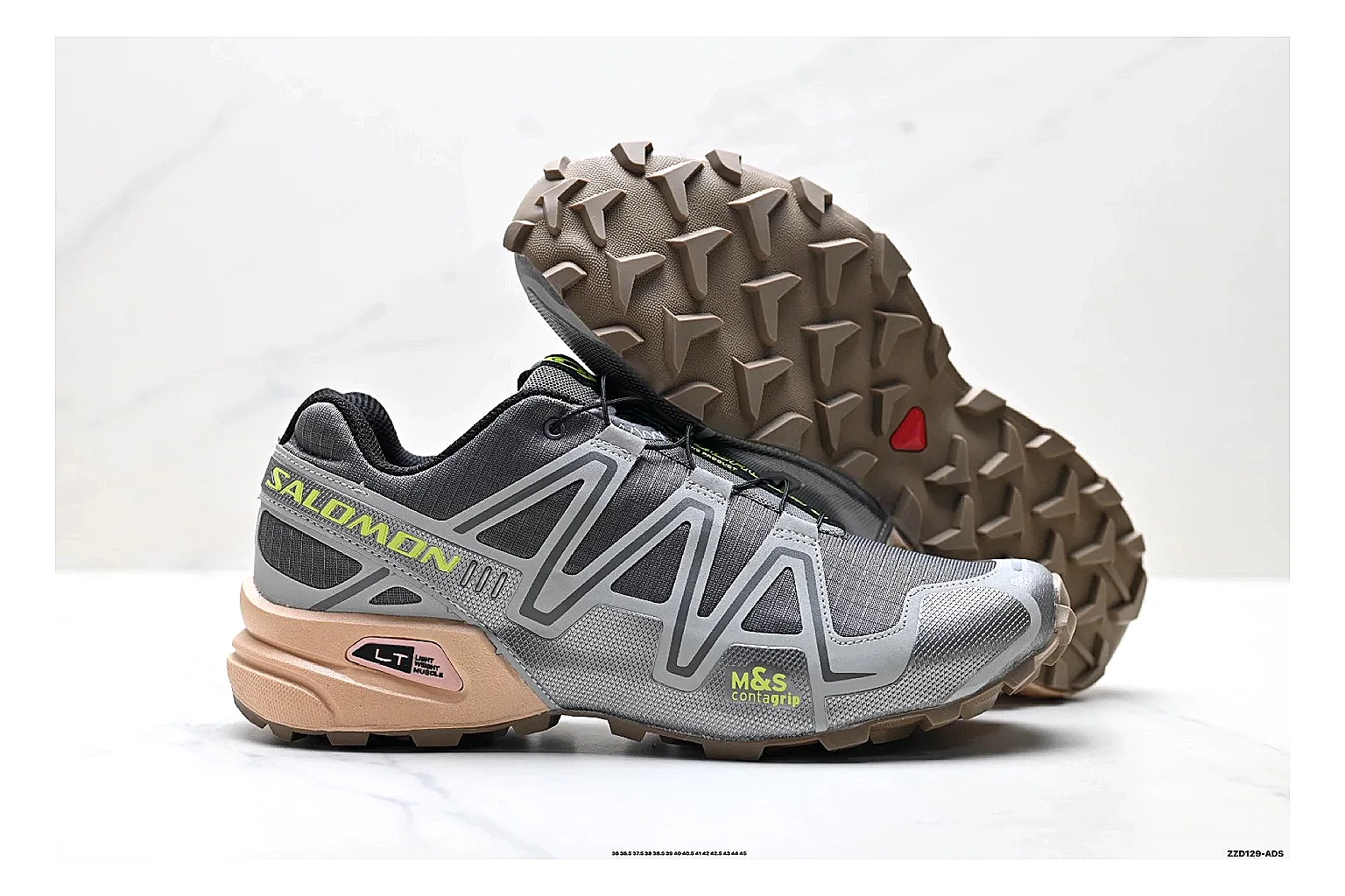 gogobuy.cloud Salomon Xt 6 Gray Tan agent risk brief six-photo gallery thumbnail 3