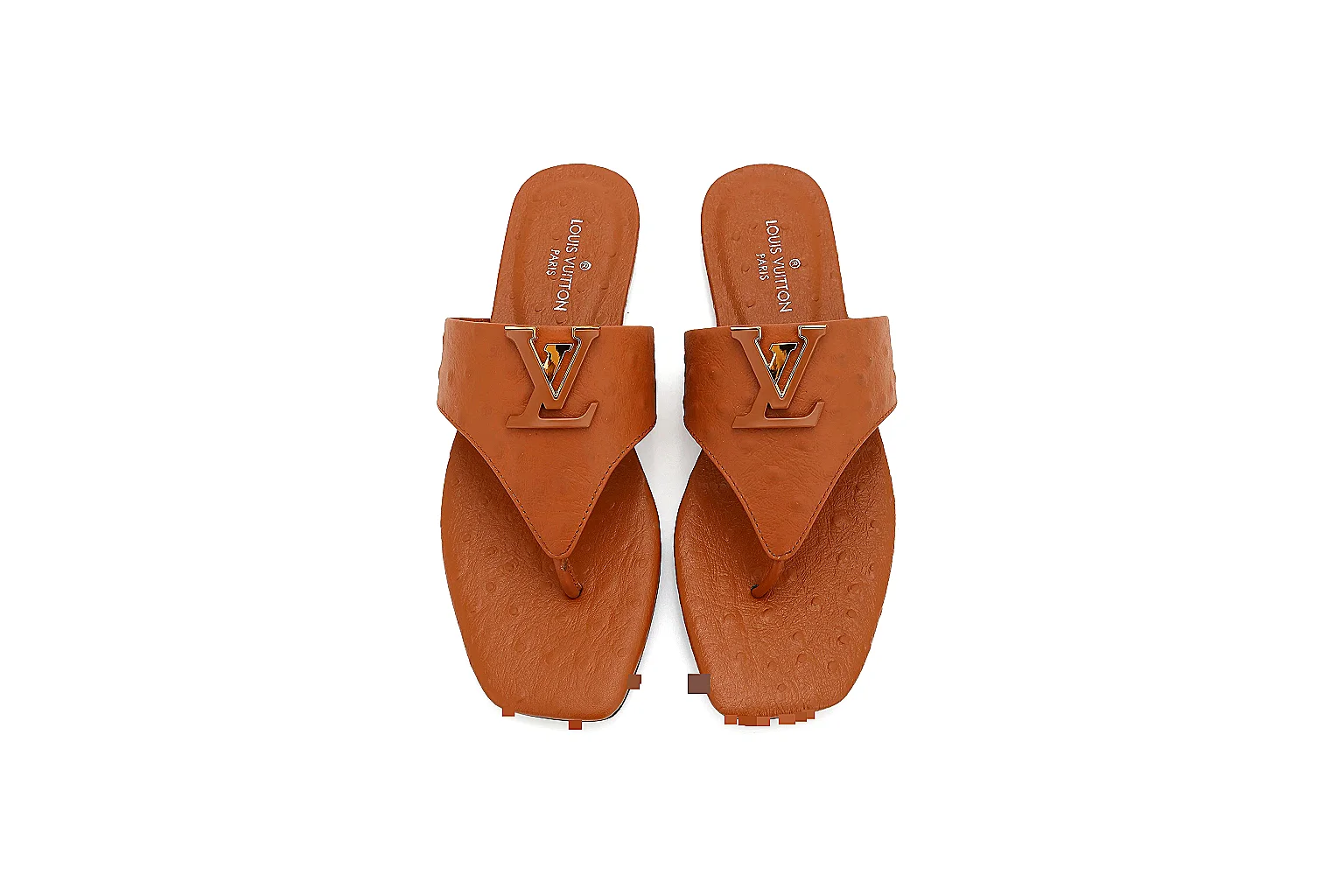 GogoBuy agent brief photos for Other Brown Leather Slide Sandal thumbnail 4