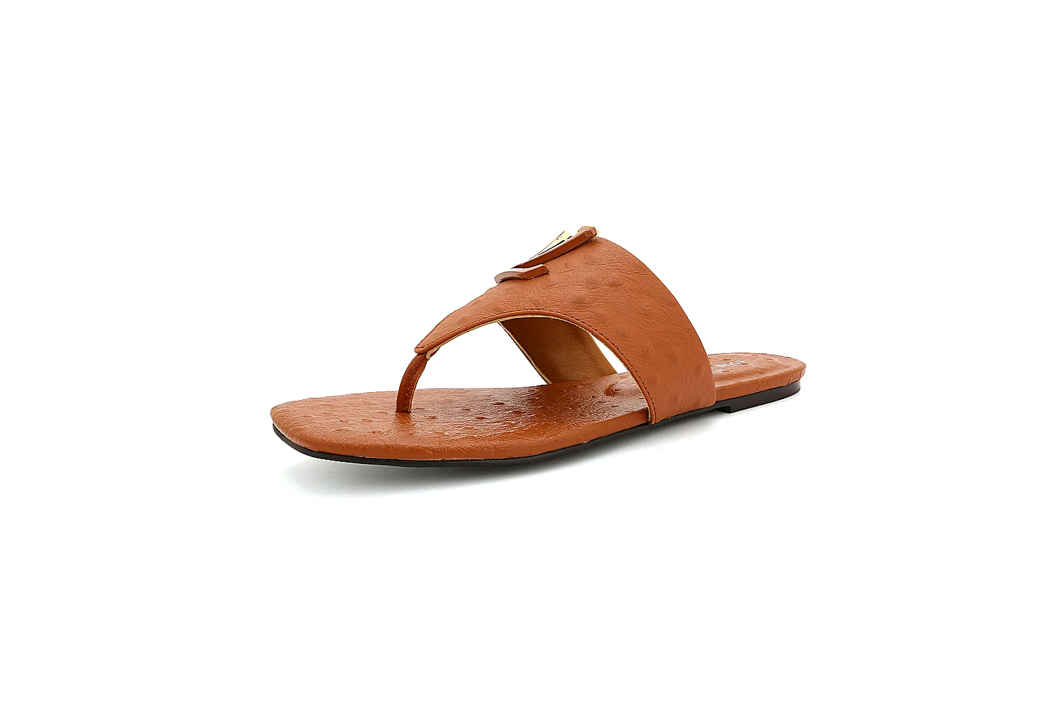 GogoBuy agent brief photos for Other Brown Leather Slide Sandal thumbnail 5