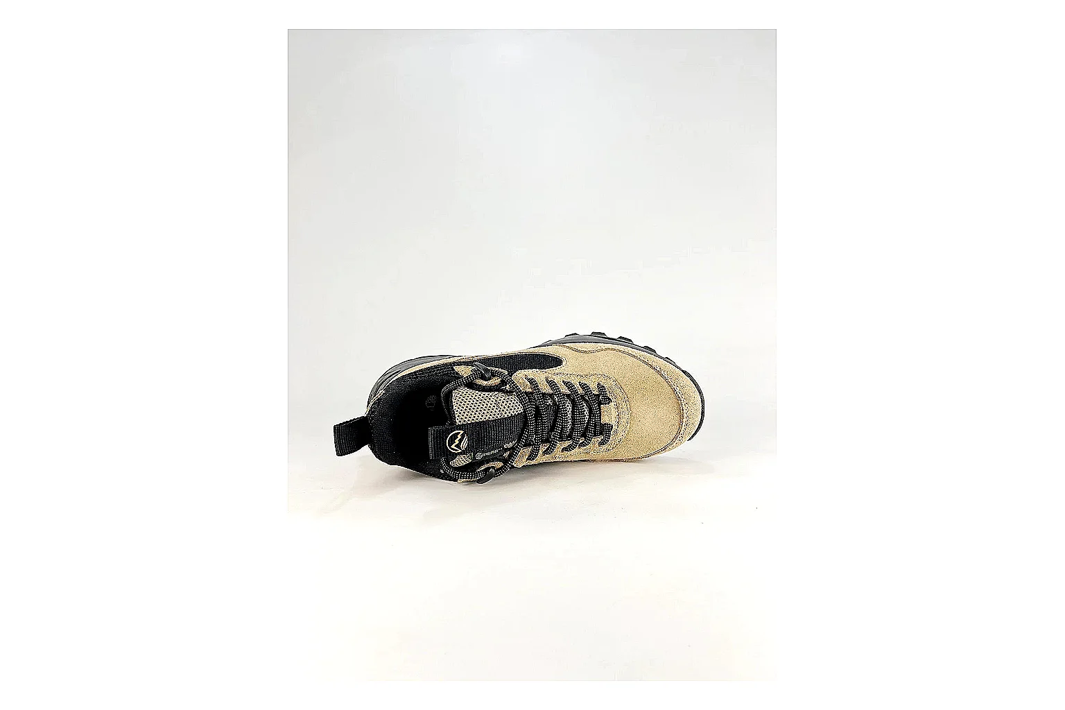Timberland Motion Access Beige Black Sneakers shopping brief image showing beige black outdoor sneakers with mesh-leather texture, side-profile shape, upper panel lines, and outsole detail thumbnail 5
