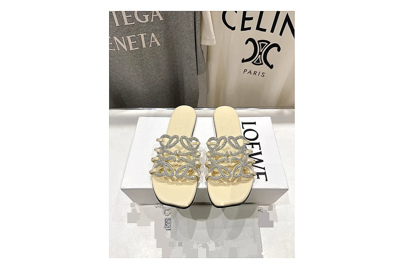 gogobuy.cloud Cream Woven Mule 9127 Cream mule product image