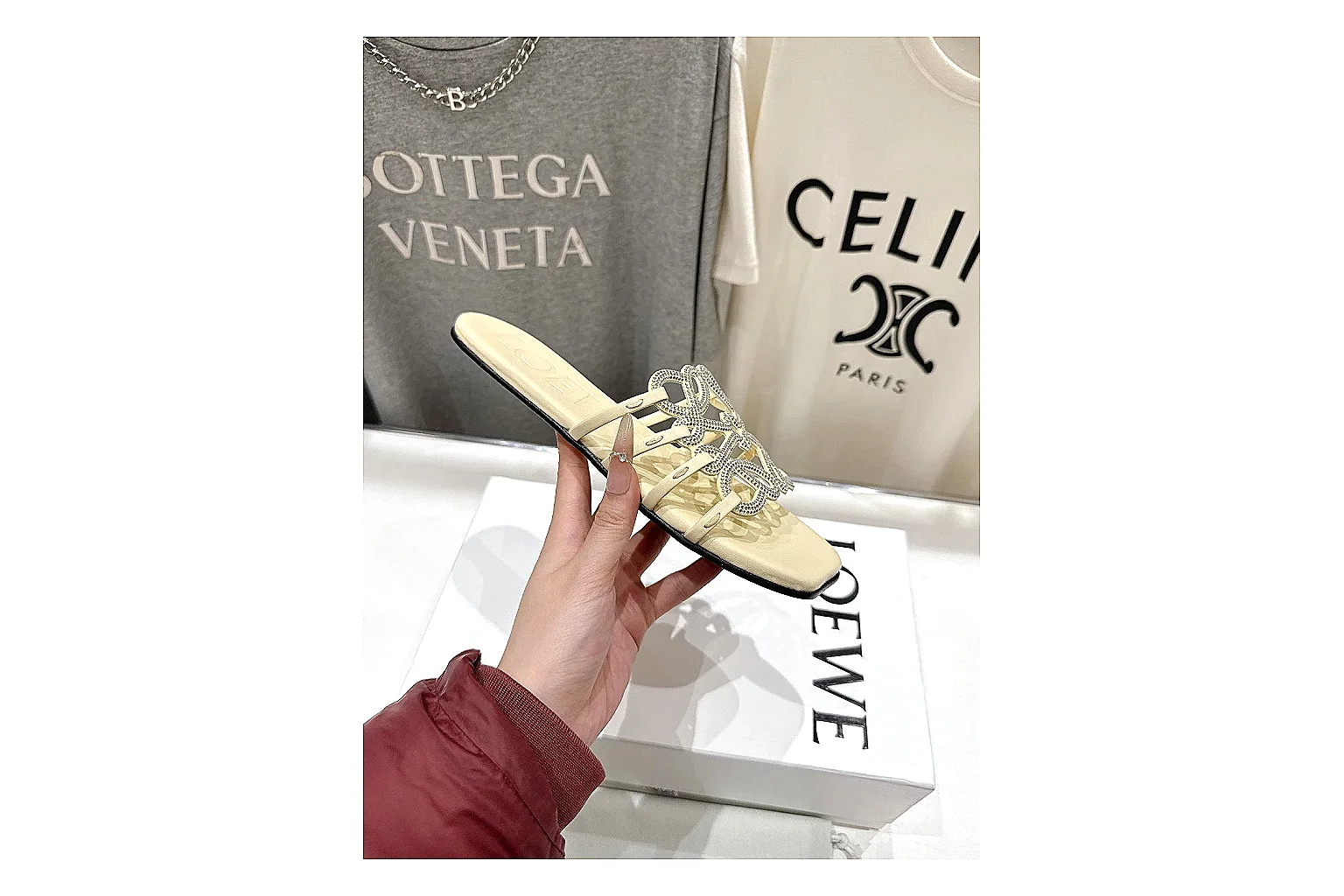 gogobuy.cloud Cream Woven Mule 9127 Cream mule product image thumbnail 2