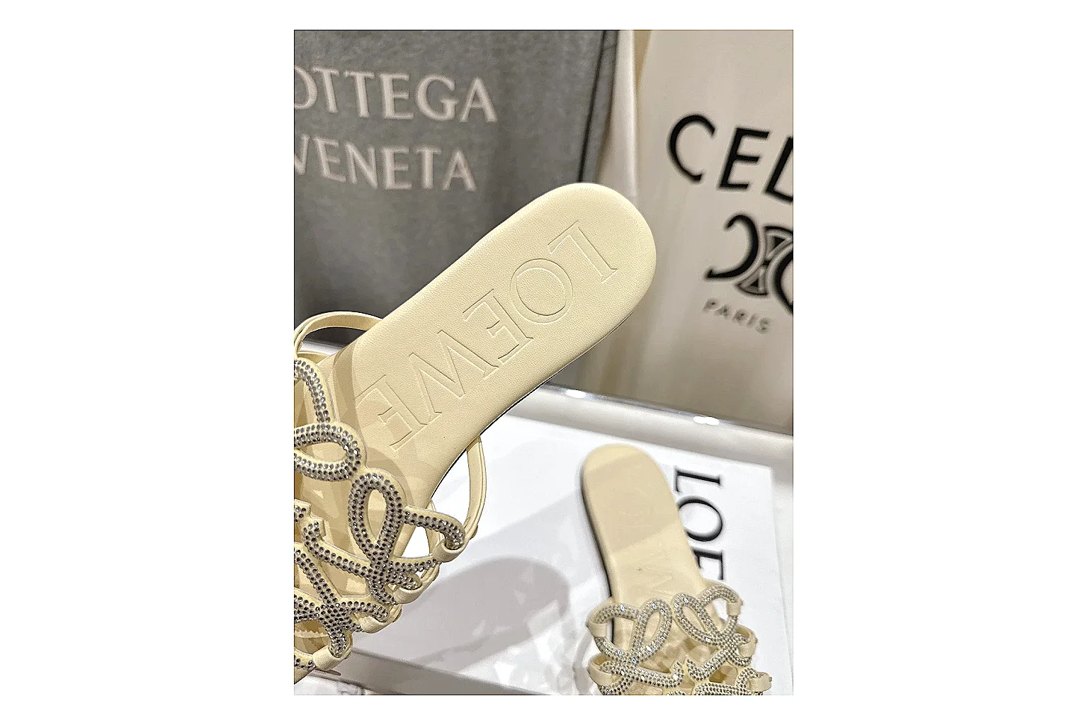 gogobuy.cloud Cream Woven Mule 9127 Cream mule product image thumbnail 3
