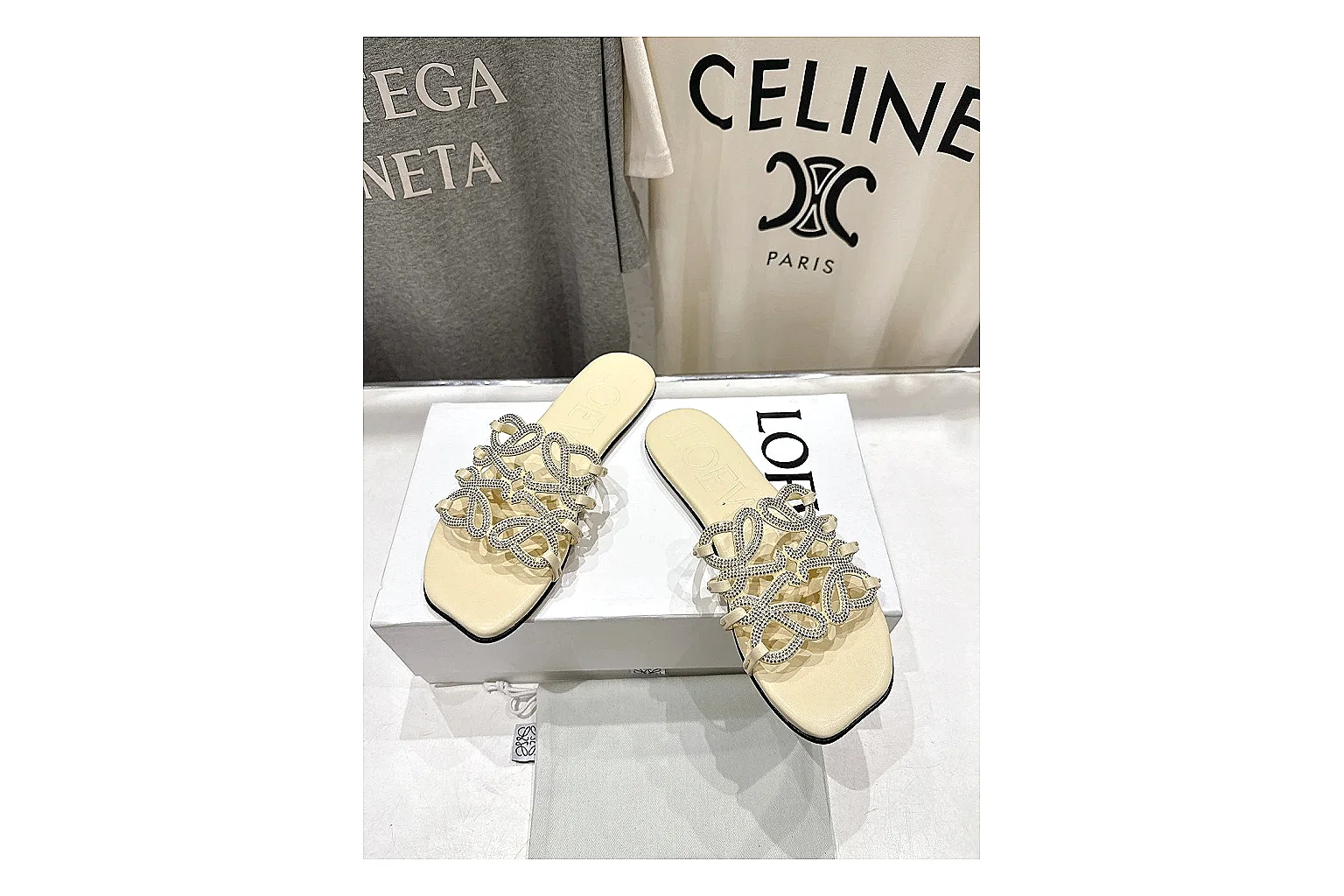 gogobuy.cloud Cream Woven Mule 9127 Cream mule product image thumbnail 4