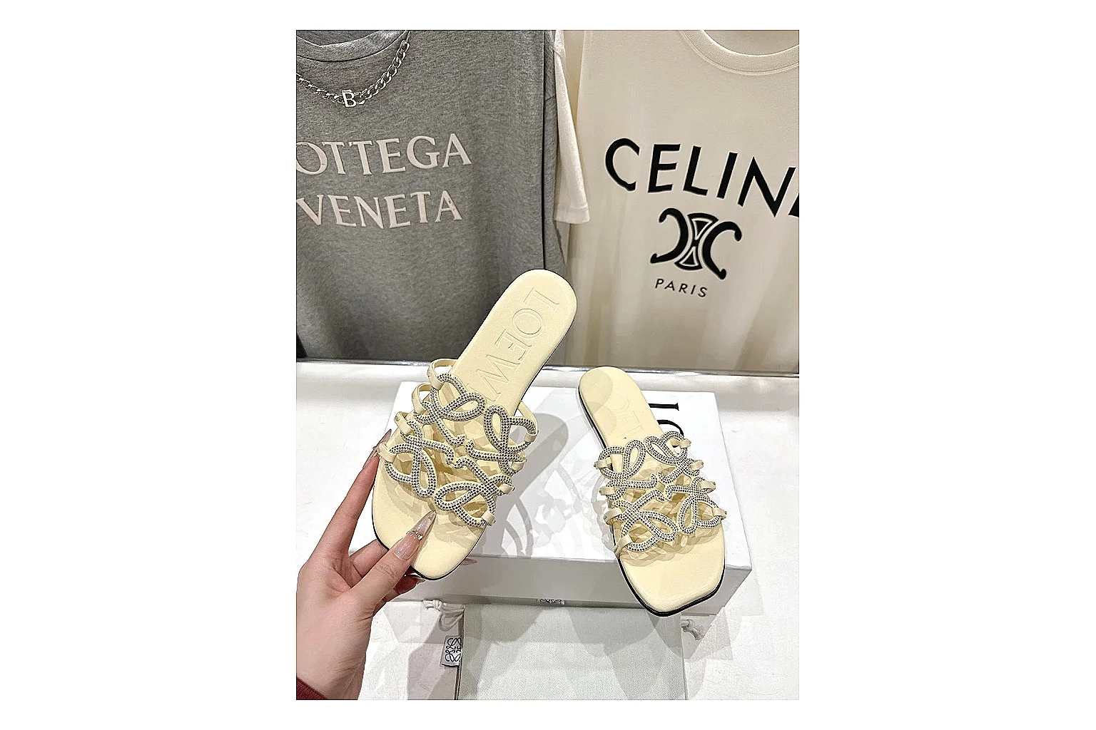 gogobuy.cloud Cream Woven Mule 9127 Cream mule product image thumbnail 5