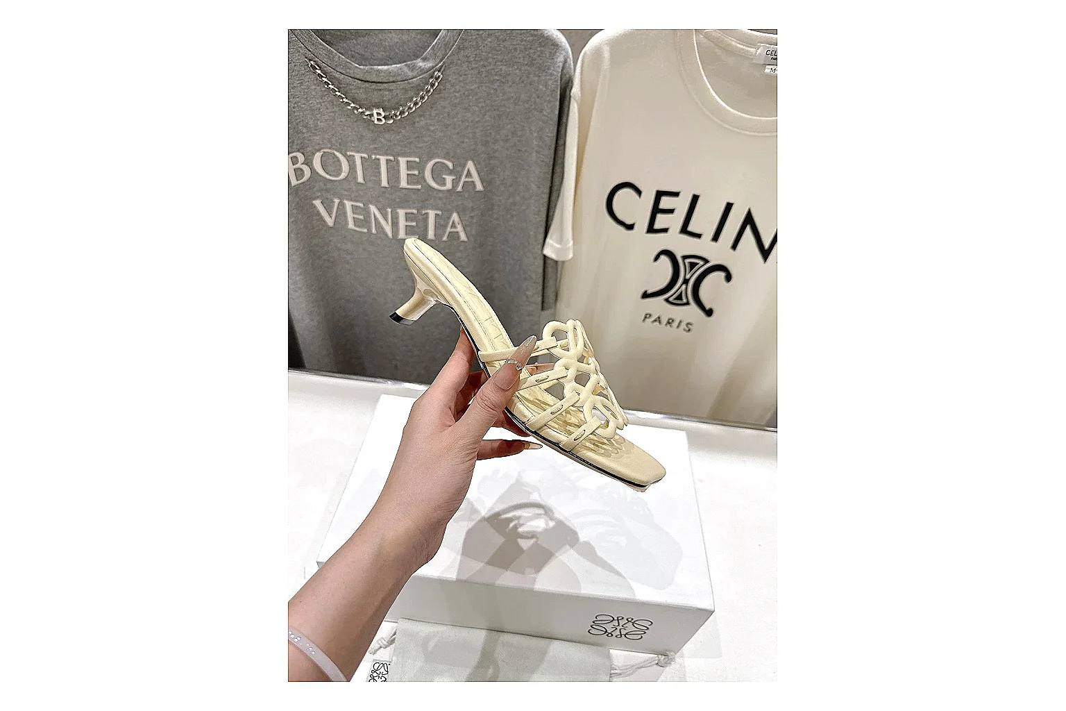gogobuy.cloud Cream Woven Mule 9433 Cream mule product image thumbnail 2