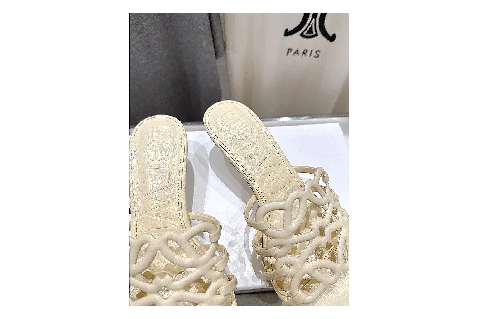 gogobuy.cloud Cream Woven Mule 9433 Cream mule product image thumbnail 3