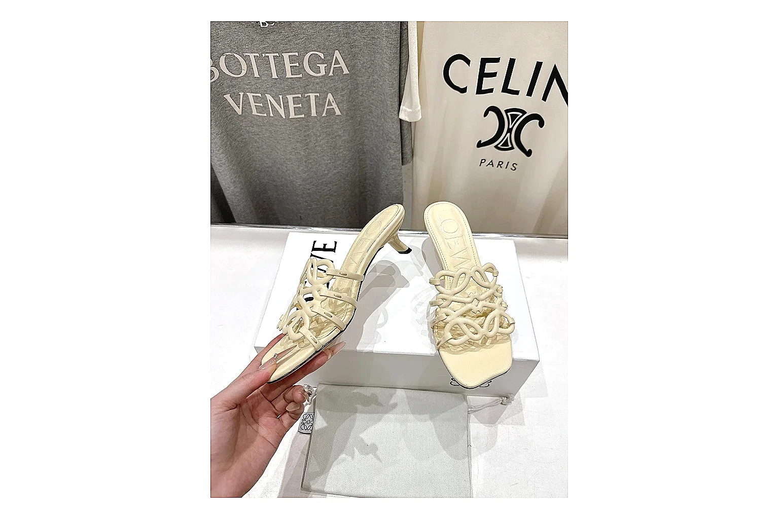 gogobuy.cloud Cream Woven Mule 9433 Cream mule product image thumbnail 5