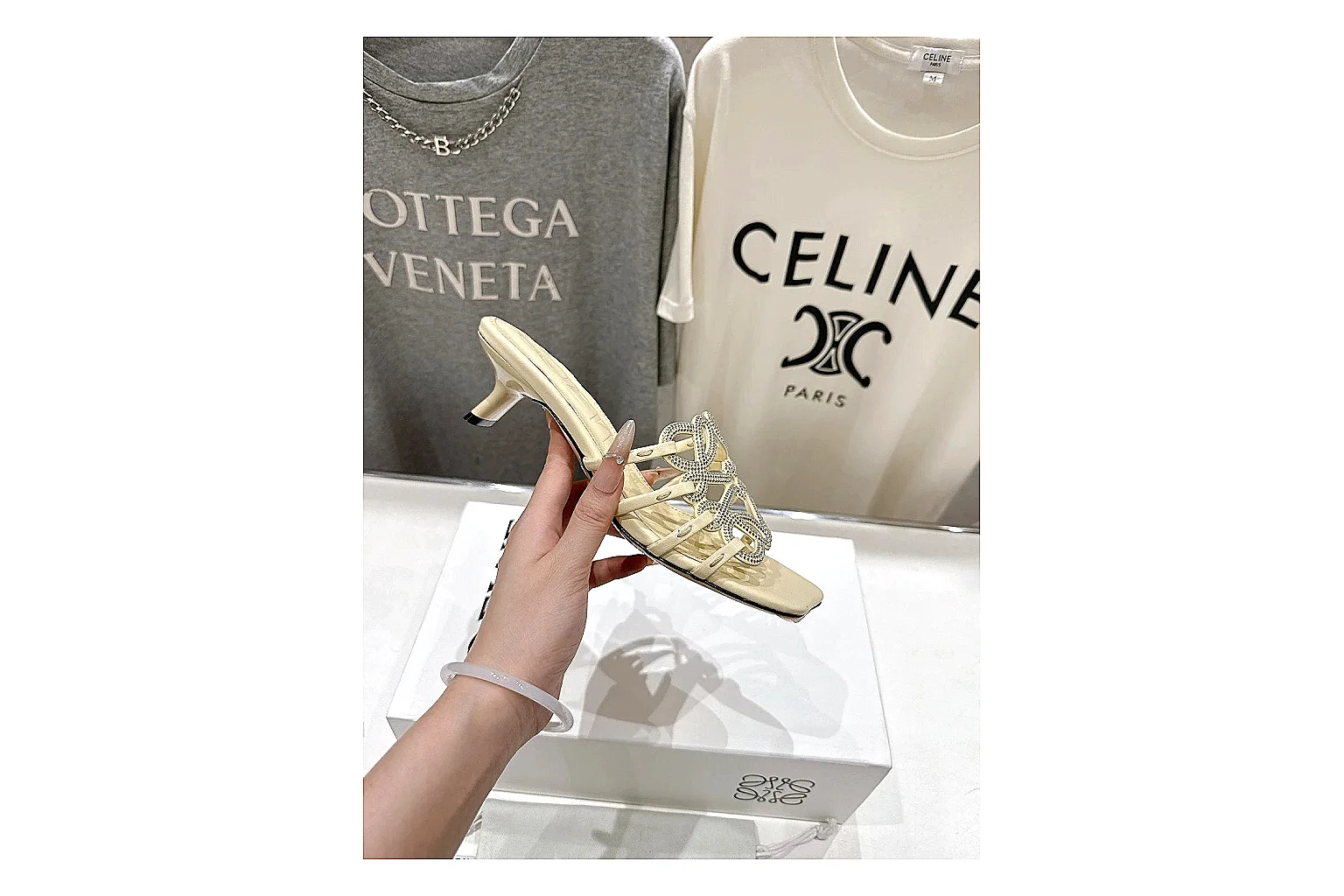gogobuy.cloud Cream Woven Mule 9677 Cream mule product image thumbnail 2