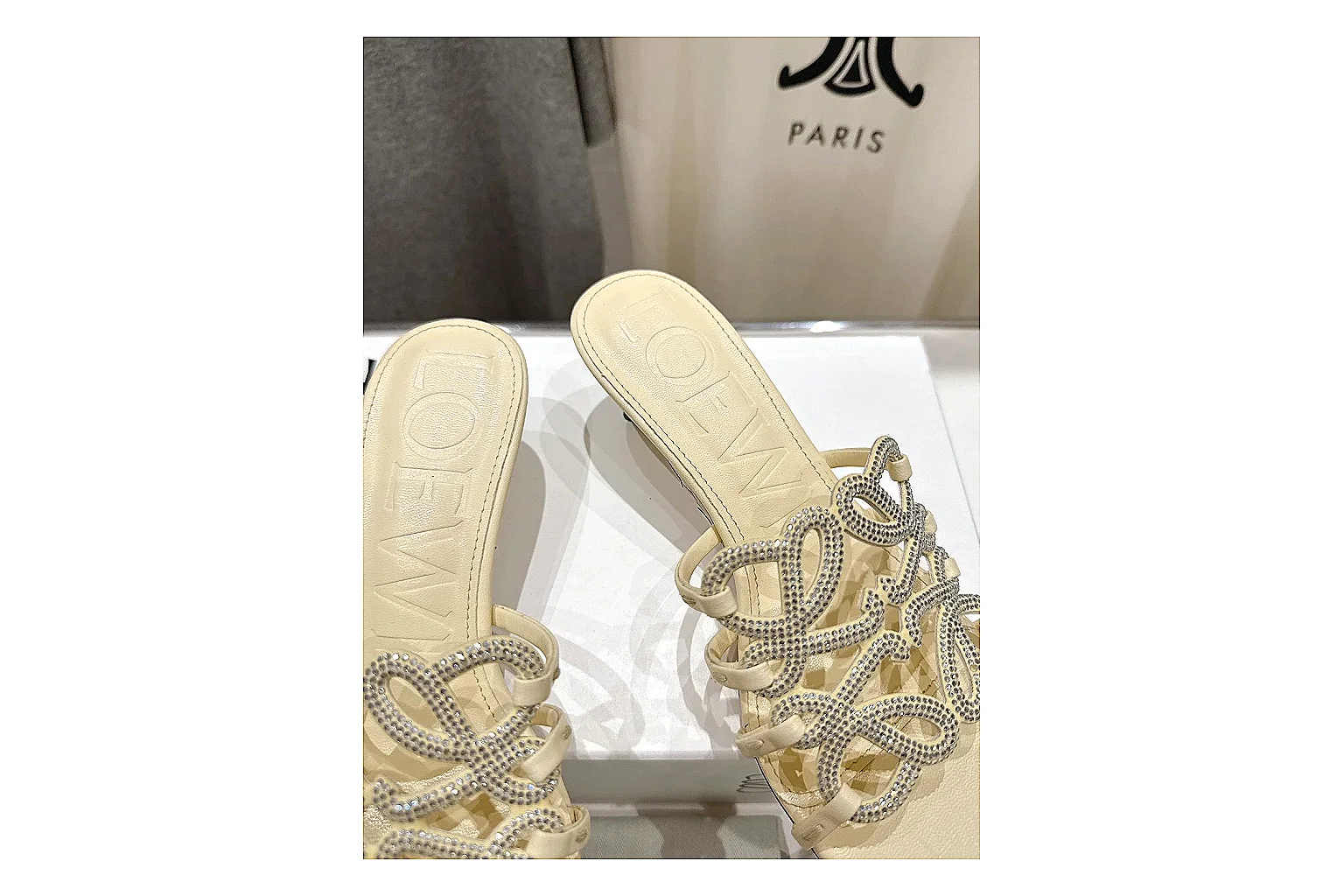 gogobuy.cloud Cream Woven Mule 9677 Cream mule product image thumbnail 3