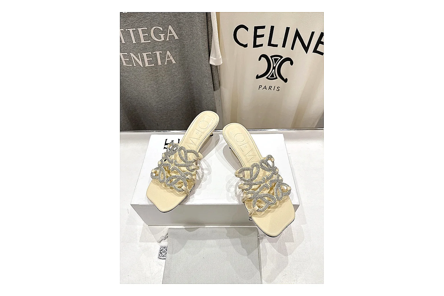 gogobuy.cloud Cream Woven Mule 9677 Cream mule product image thumbnail 4