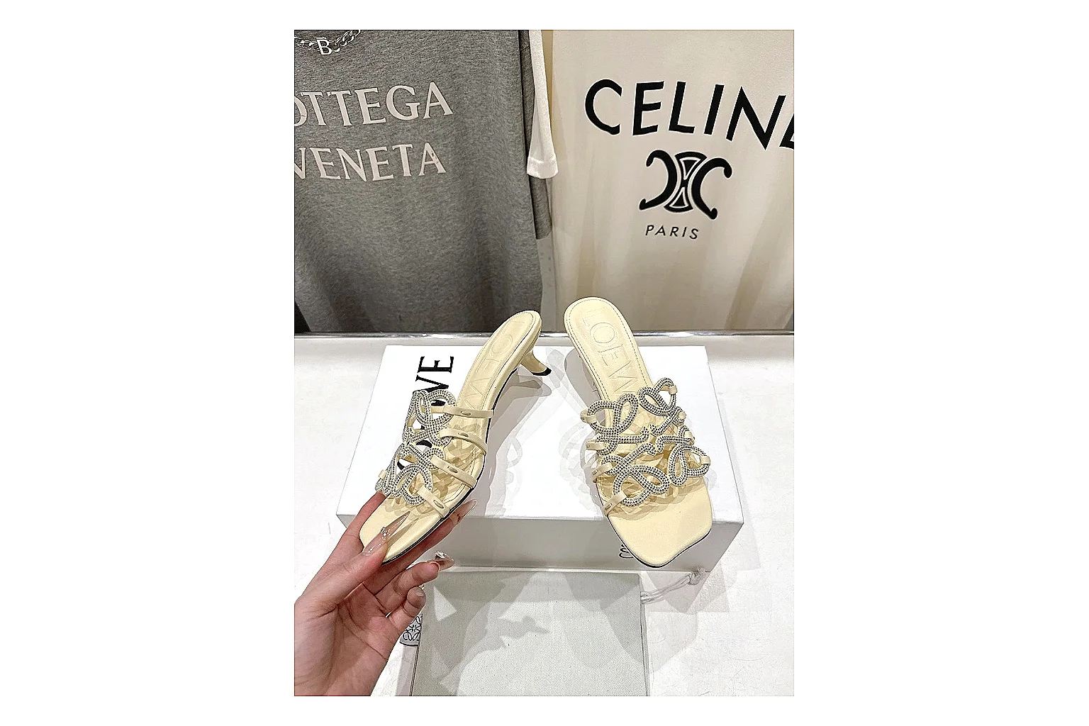 gogobuy.cloud Cream Woven Mule 9677 Cream mule product image thumbnail 5