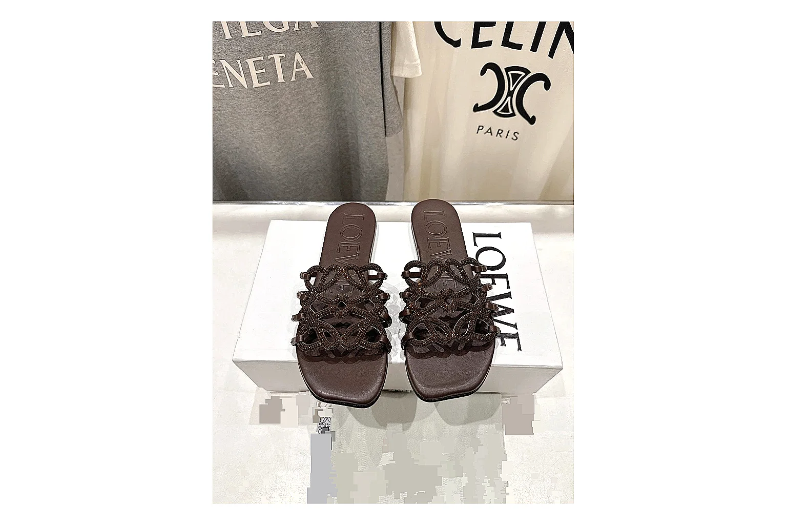 gogobuy.cloud Dark Brown Woven Mule 9245 Dark Brown mule product image