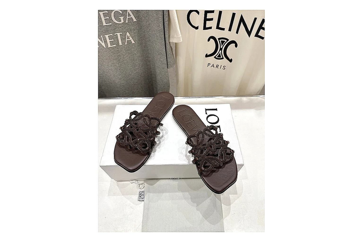 gogobuy.cloud Dark Brown Woven Mule 9245 Dark Brown mule product image thumbnail 4