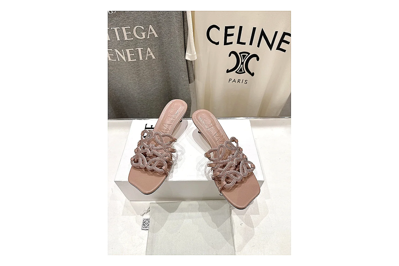 gogobuy.cloud Pink Woven Mule 0006 Pink mule product image thumbnail 4