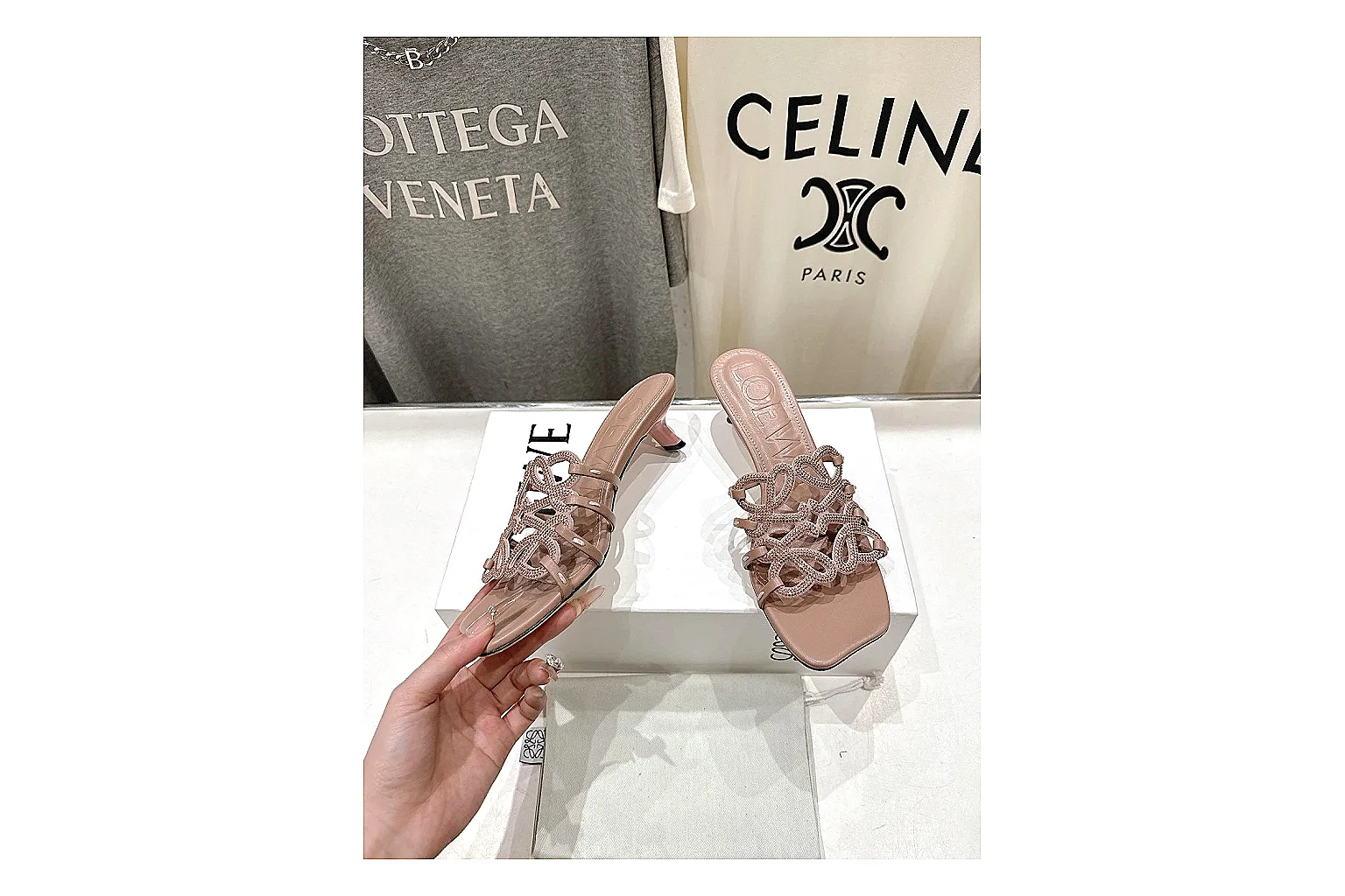 gogobuy.cloud Pink Woven Mule 0006 Pink mule product image thumbnail 5