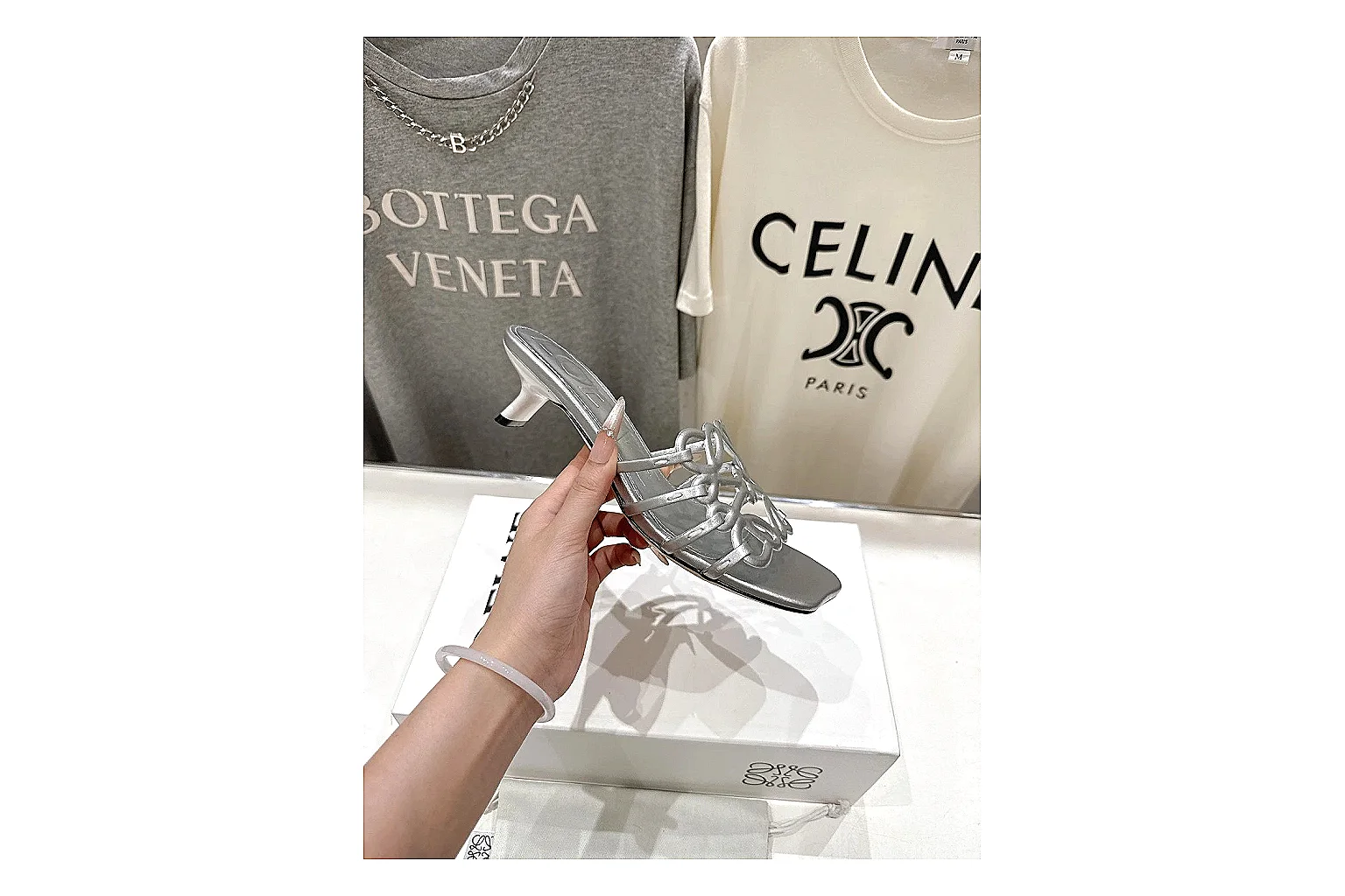 gogobuy.cloud Silver Woven Mule 9533 Silver mule product image thumbnail 2
