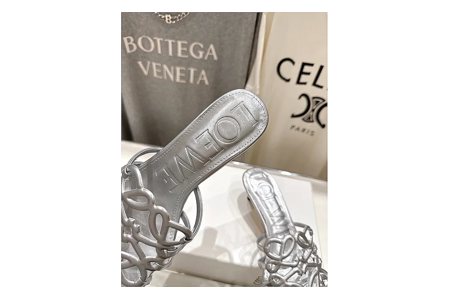 gogobuy.cloud Silver Woven Mule 9533 Silver mule product image thumbnail 3