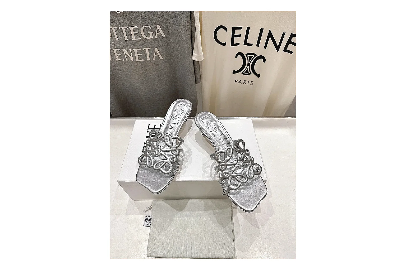 gogobuy.cloud Silver Woven Mule 9533 Silver mule product image thumbnail 4
