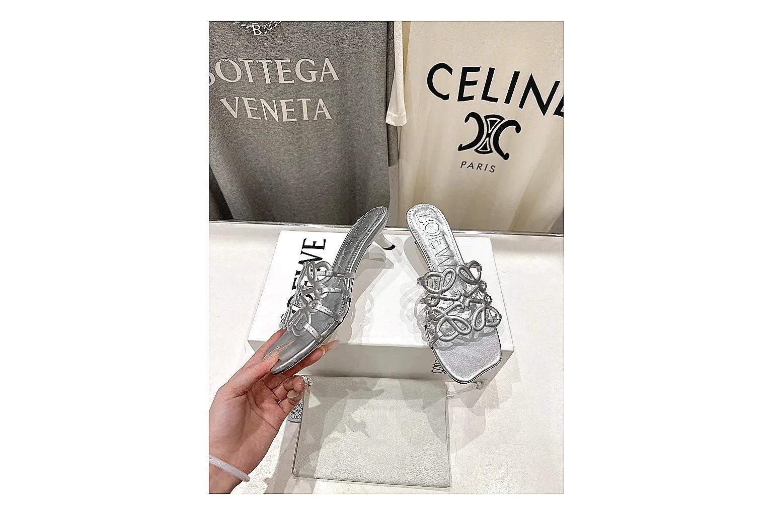 gogobuy.cloud Silver Woven Mule 9533 Silver mule product image thumbnail 5