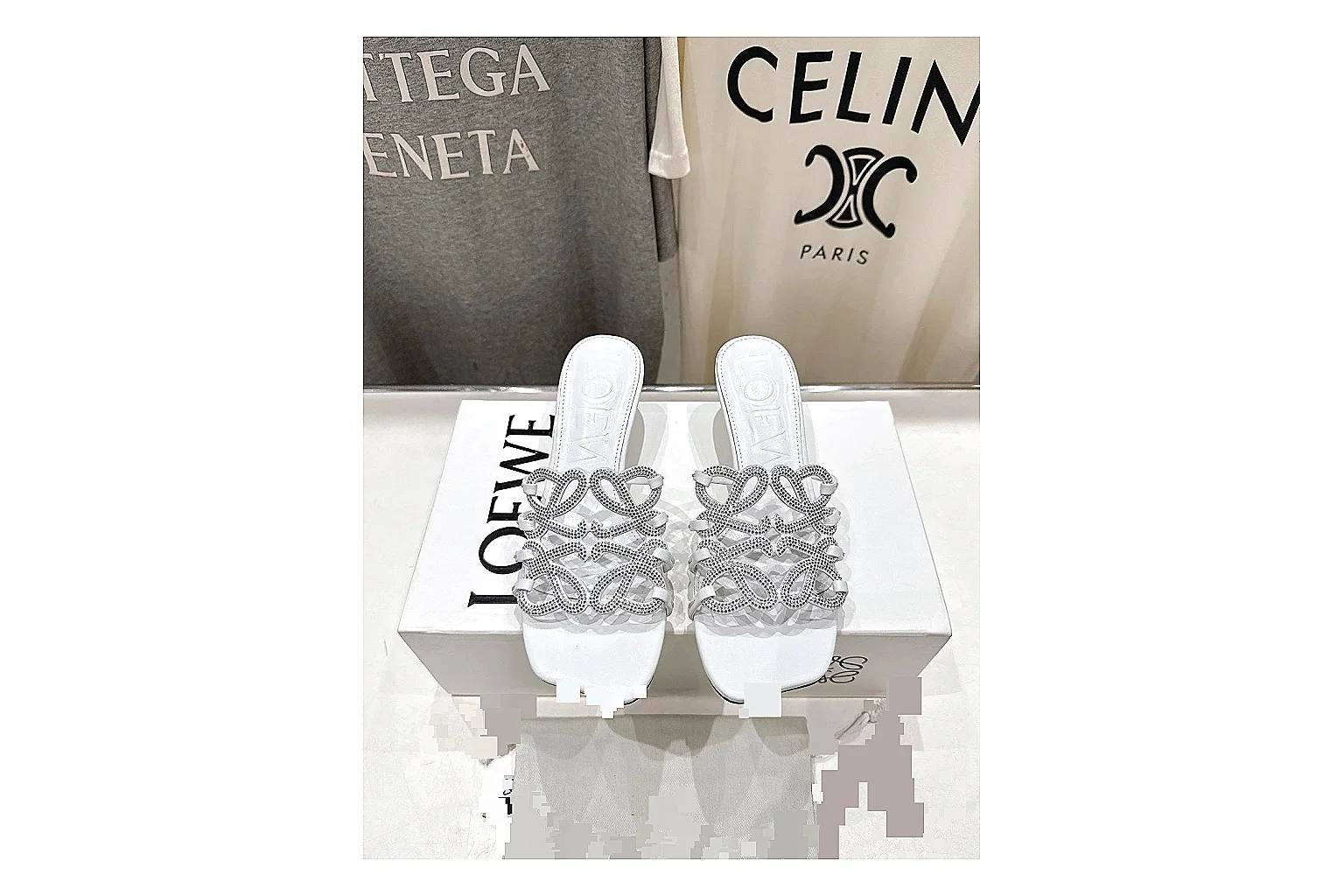 gogobuy.cloud Silver Woven Mule 9645 Silver mule product image