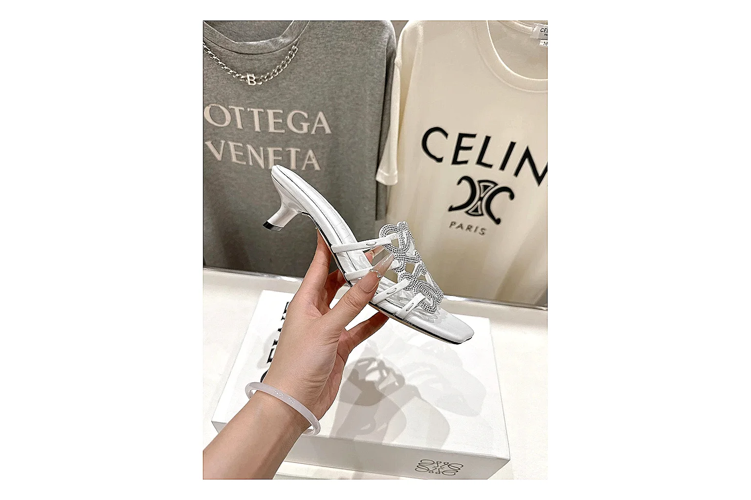 gogobuy.cloud Silver Woven Mule 9645 Silver mule product image thumbnail 2