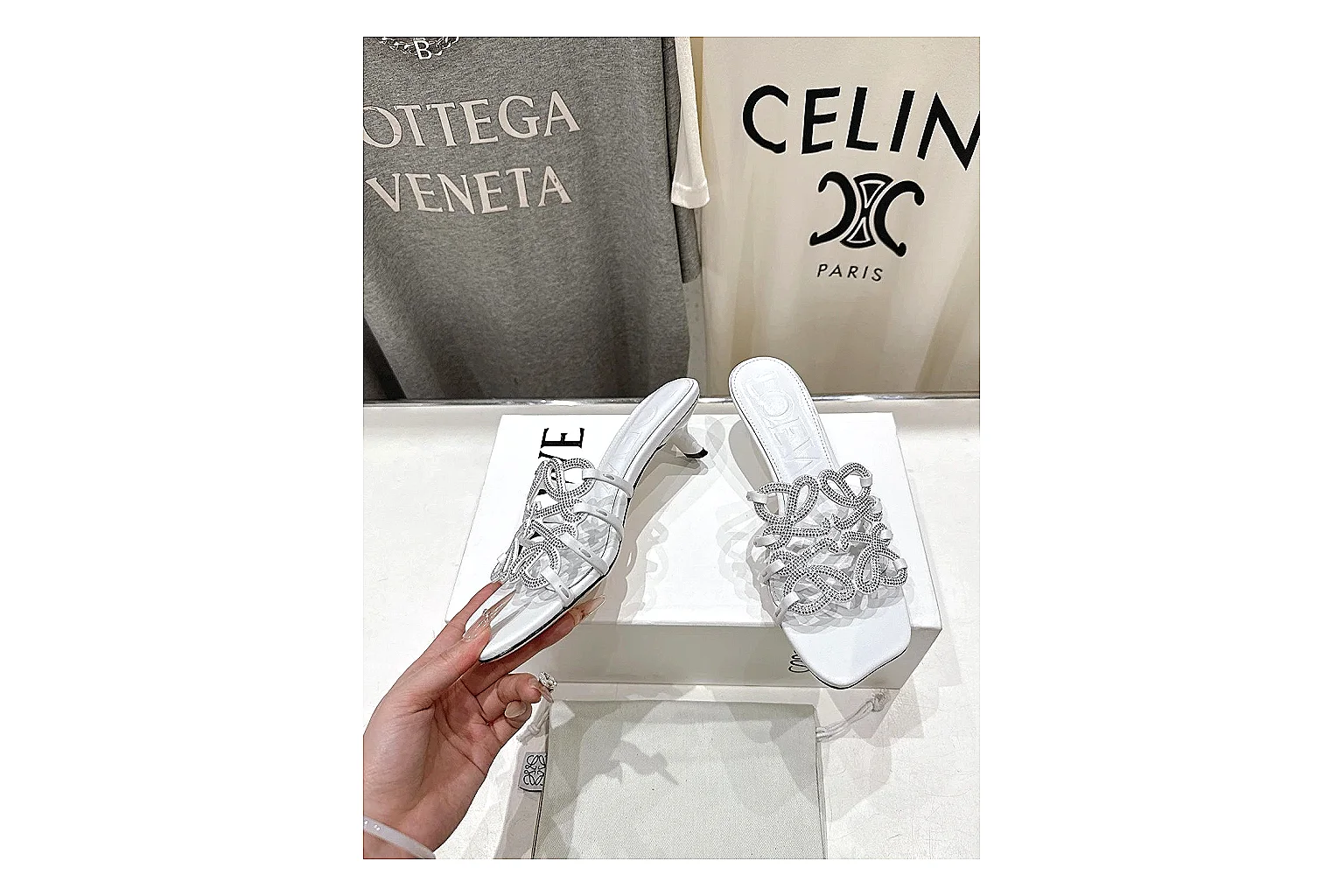 gogobuy.cloud Silver Woven Mule 9645 Silver mule product image thumbnail 5