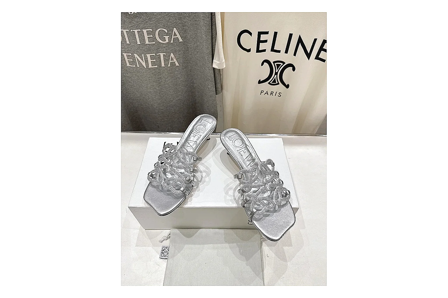 gogobuy.cloud Silver Woven Mule 9721 Silver mule product image thumbnail 4