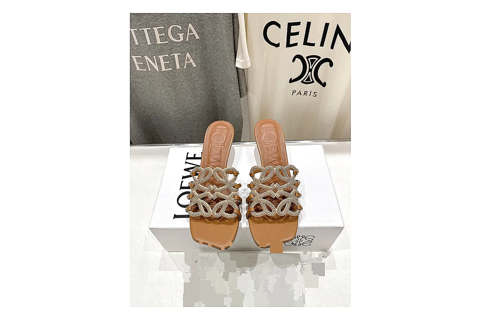 gogobuy.cloud Tan Woven Mule 0038 Tan mule product image