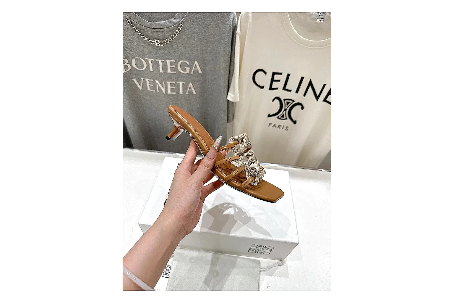 gogobuy.cloud Tan Woven Mule 0038 Tan mule product image thumbnail 2