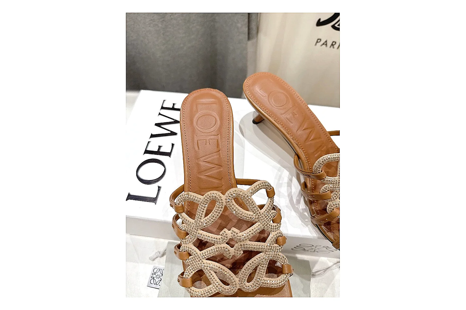 gogobuy.cloud Tan Woven Mule 0038 Tan mule product image thumbnail 3