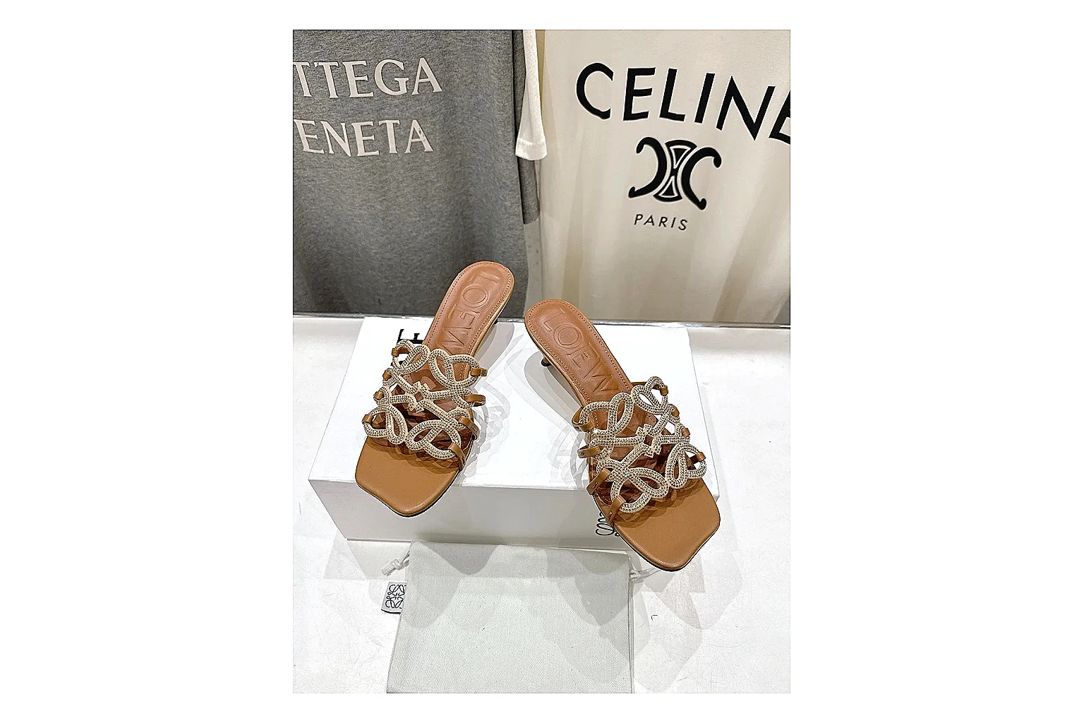 gogobuy.cloud Tan Woven Mule 0038 Tan mule product image thumbnail 4