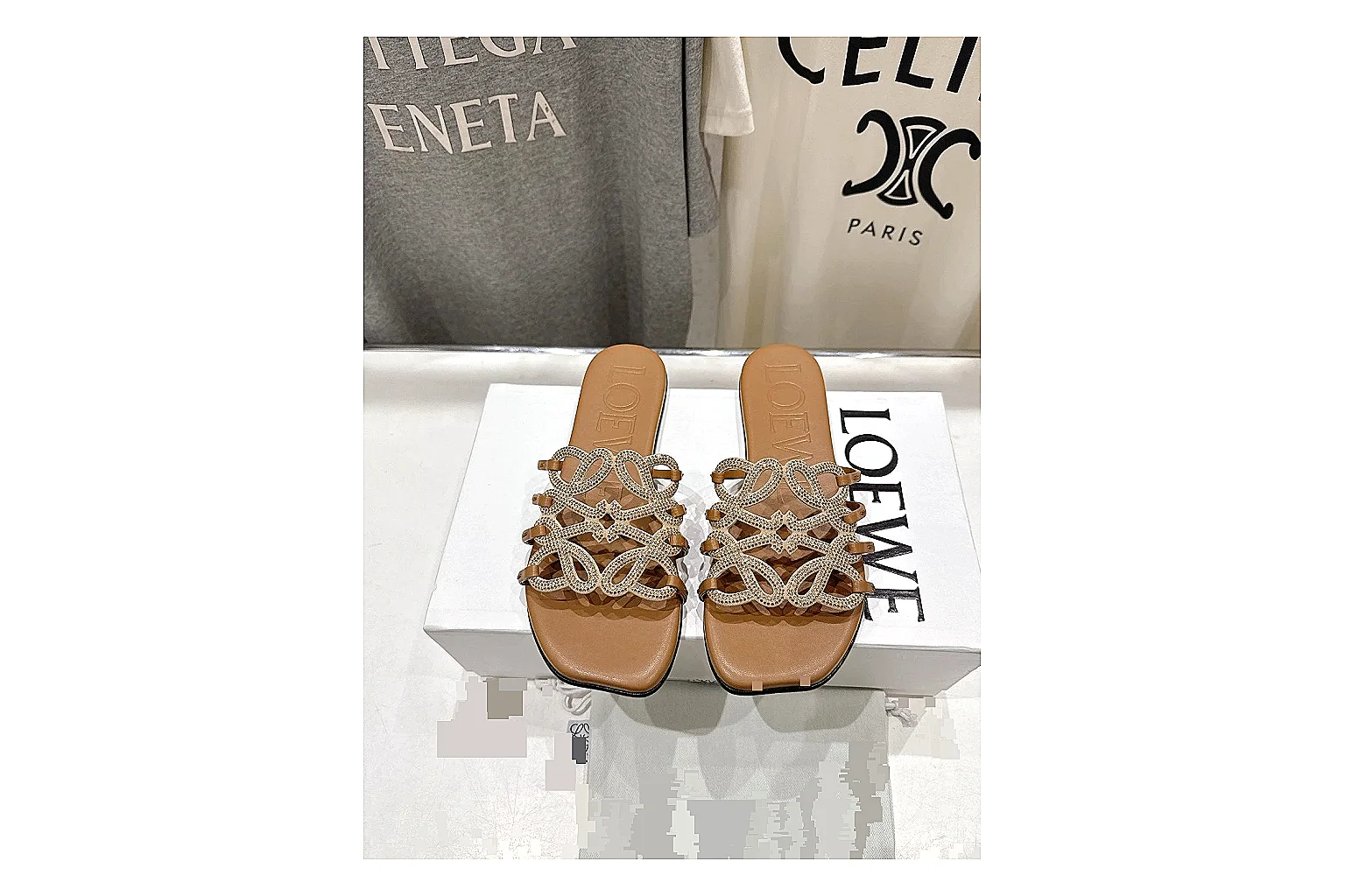 gogobuy.cloud Tan Woven Mule 9204 Tan mule product image