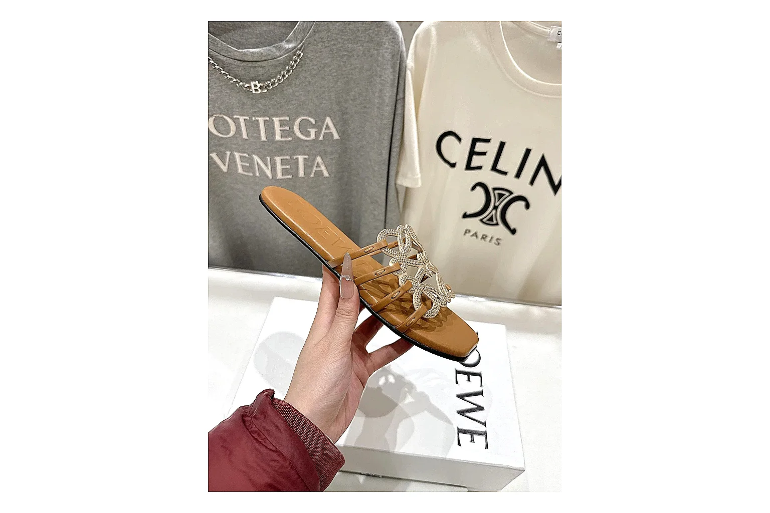 gogobuy.cloud Tan Woven Mule 9204 Tan mule product image thumbnail 2