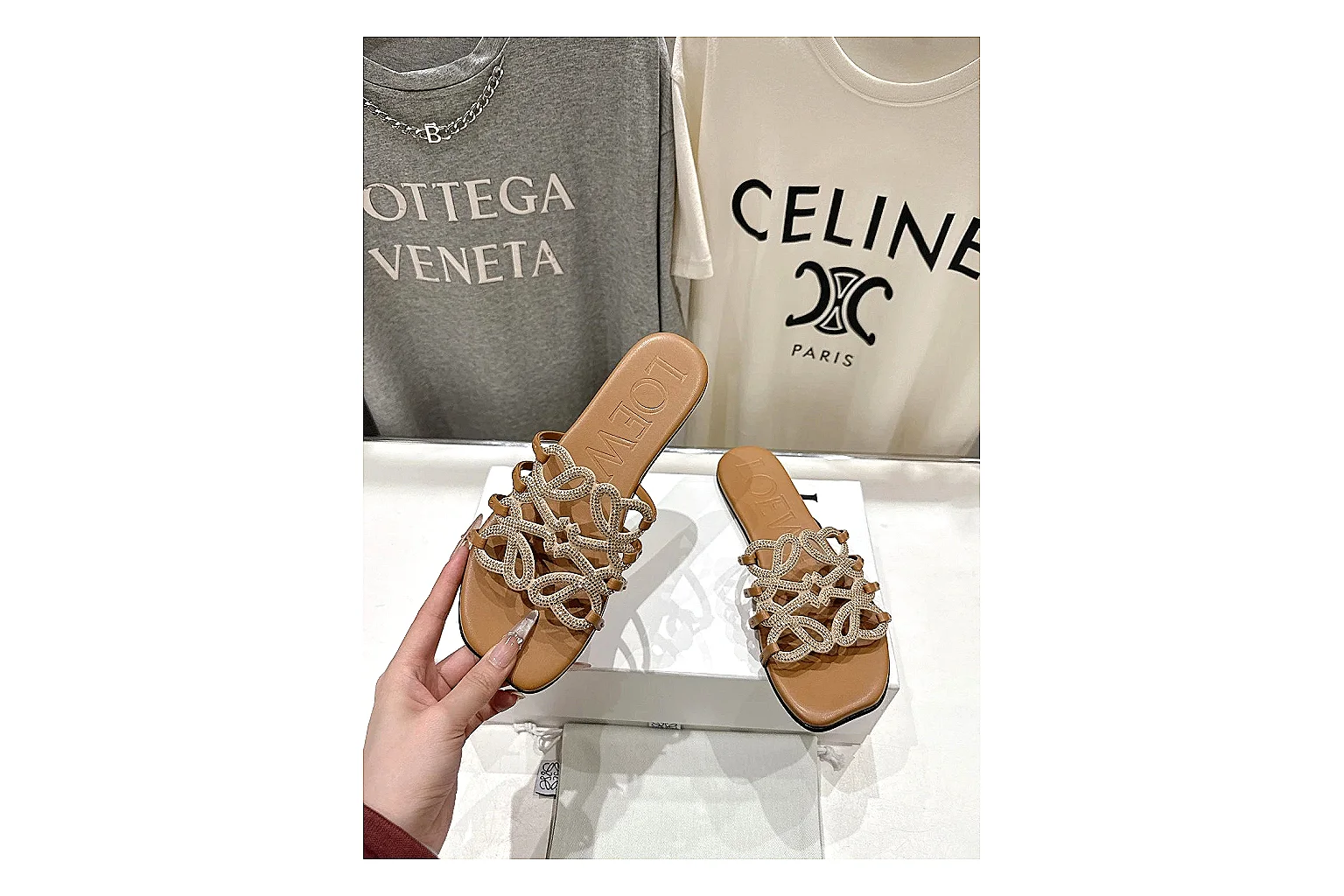 gogobuy.cloud Tan Woven Mule 9204 Tan mule product image thumbnail 5