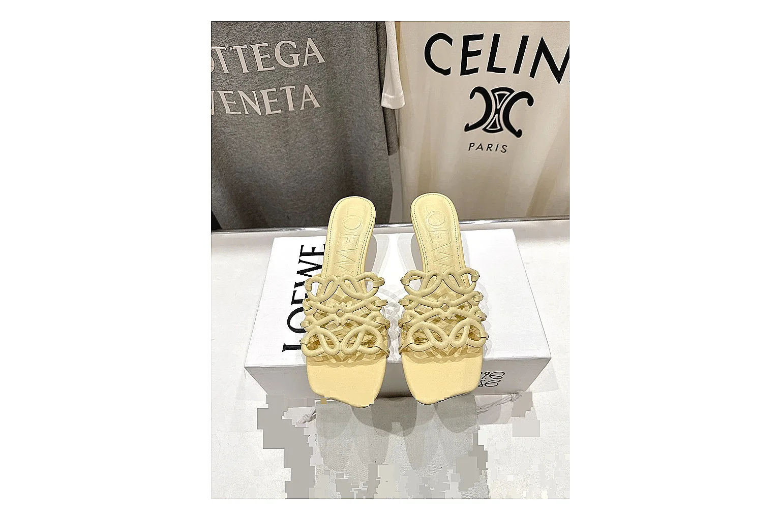 gogobuy.cloud Yellow Woven Mule 9560 Yellow mule product image